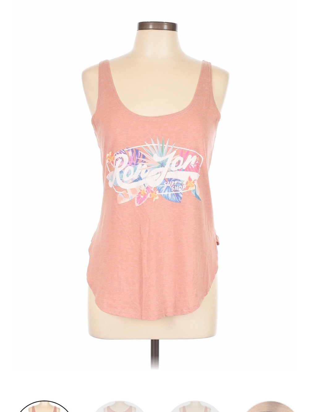 Ron Jon Coral Scoop Neck Graphic Tank